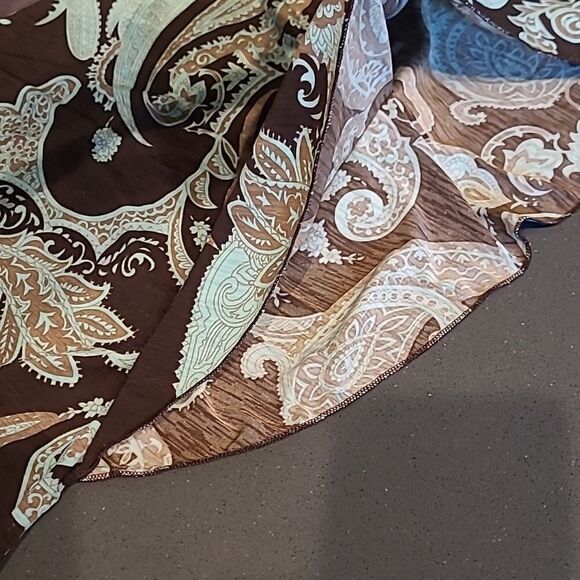 Honeyme Los Angeles sz S Paisley Print tunic top - Picture 9 of 9